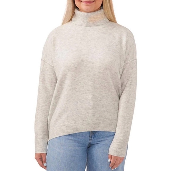 Vince Camuto Light Gray Turtleneck Sweater - Picture 1 of 7